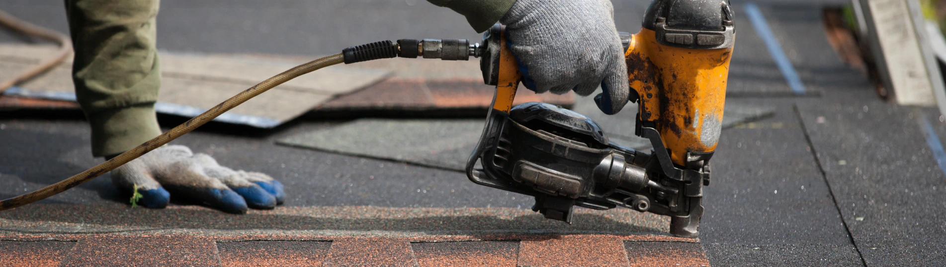 close up shot of worker doing repair